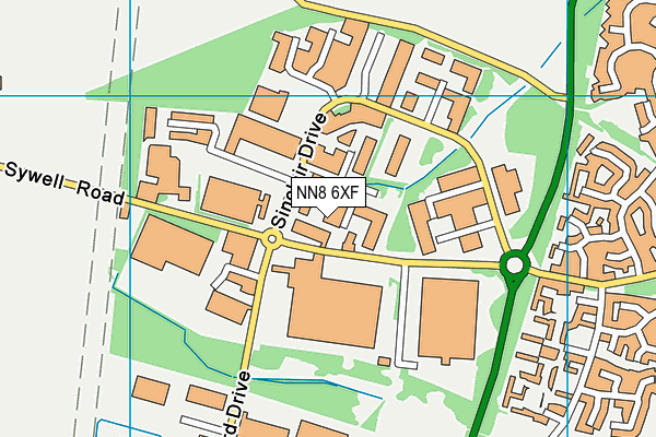 NN8 6XF map - OS VectorMap District (Ordnance Survey) NN8 6XF map - OS VectorMap District (Ordnance Survey)