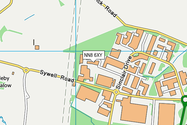 NN8 6XY map - OS VectorMap District (Ordnance Survey) NN8 6XY map - OS VectorMap District (Ordnance Survey)