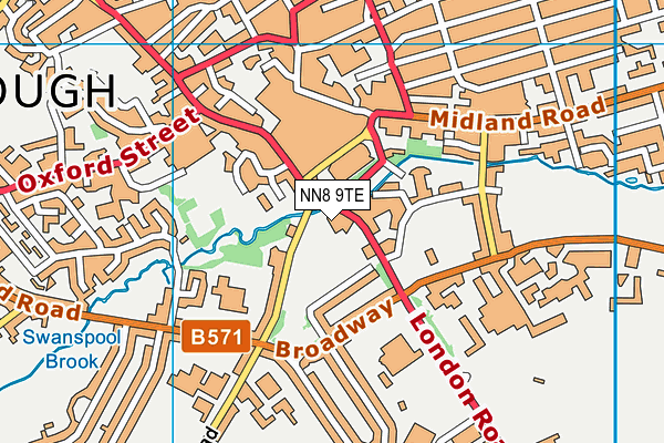 NN8 9TE map - OS VectorMap District (Ordnance Survey) NN8 9TE map - OS VectorMap District (Ordnance Survey)
