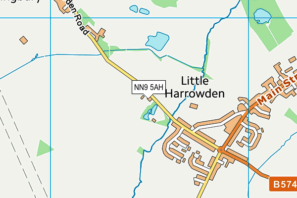 NN9 5AH map - OS VectorMap District (Ordnance Survey) NN9 5AH map - OS VectorMap District (Ordnance Survey)