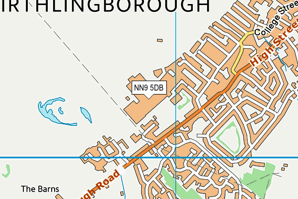NN9 5DB map - OS VectorMap District (Ordnance Survey) NN9 5DB map - OS VectorMap District (Ordnance Survey)