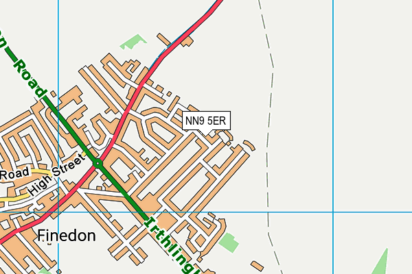NN9 5ER map - OS VectorMap District (Ordnance Survey) NN9 5ER map - OS VectorMap District (Ordnance Survey)