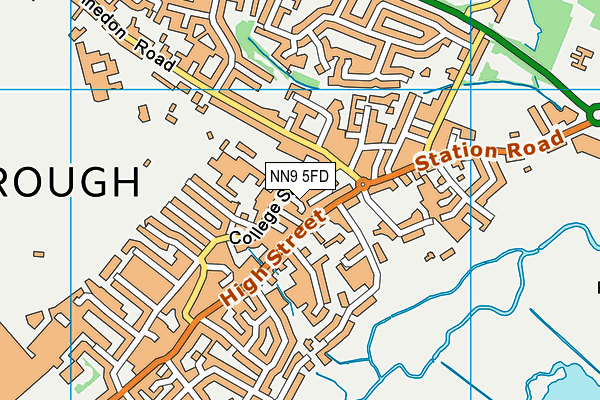 NN9 5FD map - OS VectorMap District (Ordnance Survey) NN9 5FD map - OS VectorMap District (Ordnance Survey)