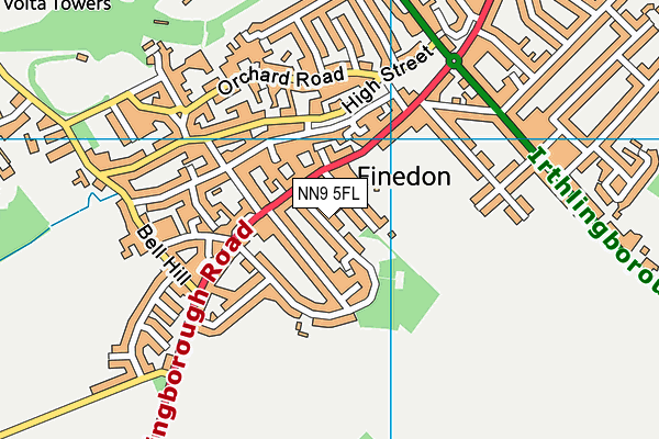 NN9 5FL map - OS VectorMap District (Ordnance Survey) NN9 5FL map - OS VectorMap District (Ordnance Survey)