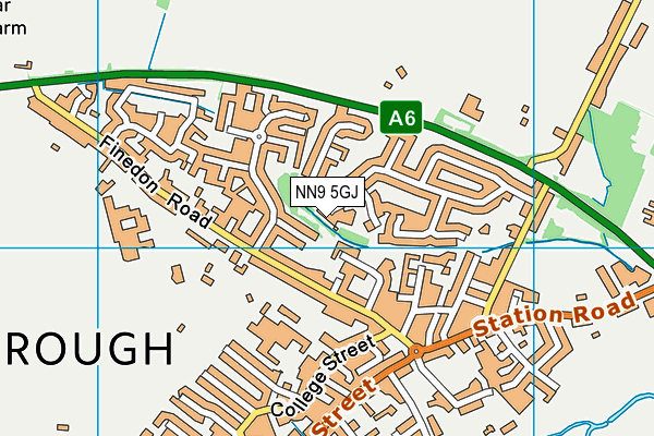 NN9 5GJ map - OS VectorMap District (Ordnance Survey) NN9 5GJ map - OS VectorMap District (Ordnance Survey)