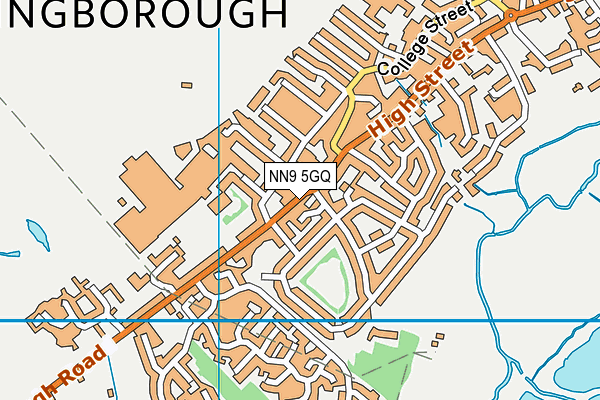 NN9 5GQ map - OS VectorMap District (Ordnance Survey) NN9 5GQ map - OS VectorMap District (Ordnance Survey)