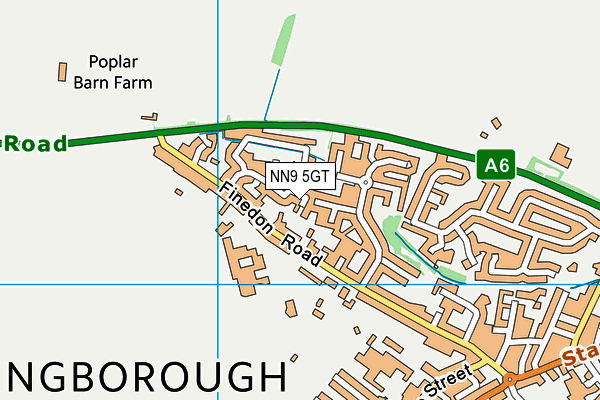 NN9 5GT map - OS VectorMap District (Ordnance Survey)