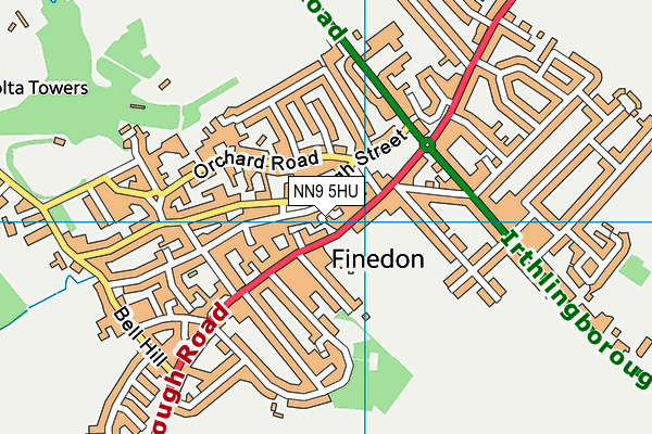 NN9 5HU map - OS VectorMap District (Ordnance Survey) NN9 5HU map - OS VectorMap District (Ordnance Survey)