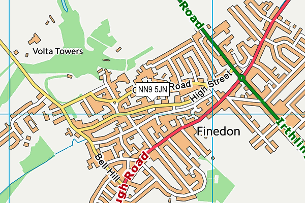 NN9 5JN map - OS VectorMap District (Ordnance Survey) NN9 5JN map - OS VectorMap District (Ordnance Survey)