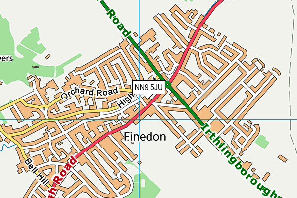 NN9 5JU map - OS VectorMap District (Ordnance Survey) NN9 5JU map - OS VectorMap District (Ordnance Survey)