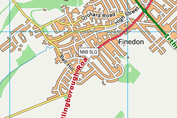 NN9 5LG map - OS VectorMap District (Ordnance Survey) NN9 5LG map - OS VectorMap District (Ordnance Survey)
