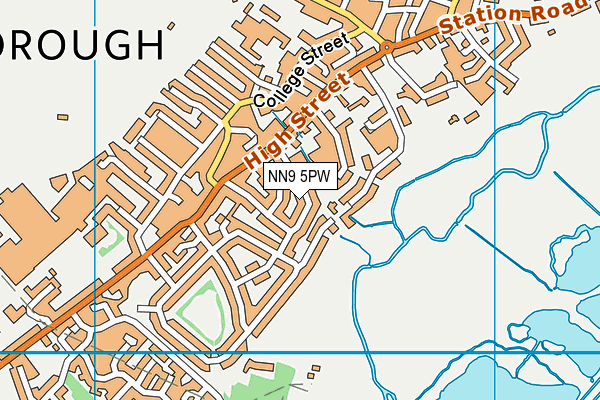 NN9 5PW map - OS VectorMap District (Ordnance Survey) NN9 5PW map - OS VectorMap District (Ordnance Survey)