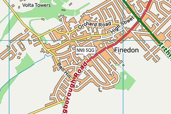 NN9 5QG map - OS VectorMap District (Ordnance Survey) NN9 5QG map - OS VectorMap District (Ordnance Survey)