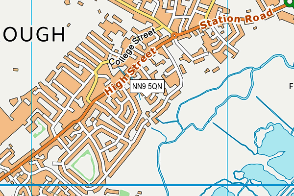 NN9 5QN map - OS VectorMap District (Ordnance Survey) NN9 5QN map - OS VectorMap District (Ordnance Survey)