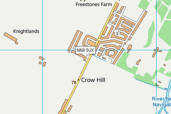 NN9 5UX map - OS VectorMap District (Ordnance Survey) NN9 5UX map - OS VectorMap District (Ordnance Survey)