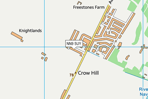 NN9 5UY map - OS VectorMap District (Ordnance Survey) NN9 5UY map - OS VectorMap District (Ordnance Survey)