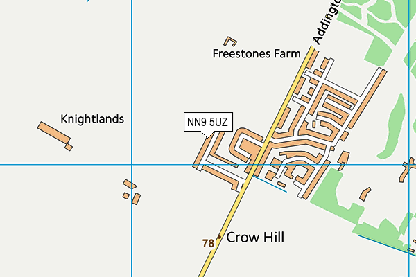 NN9 5UZ map - OS VectorMap District (Ordnance Survey) NN9 5UZ map - OS VectorMap District (Ordnance Survey)