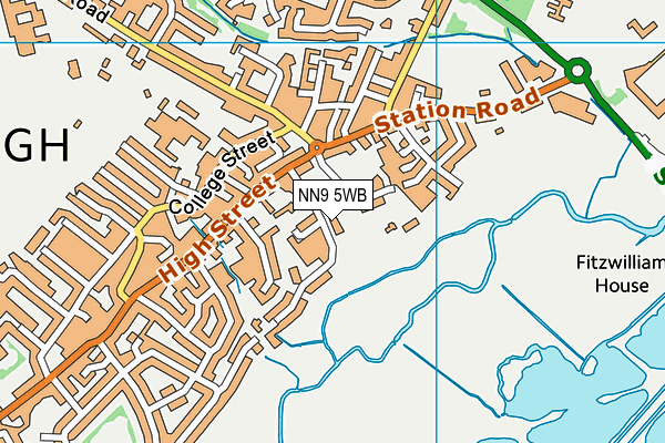 NN9 5WB map - OS VectorMap District (Ordnance Survey) NN9 5WB map - OS VectorMap District (Ordnance Survey)