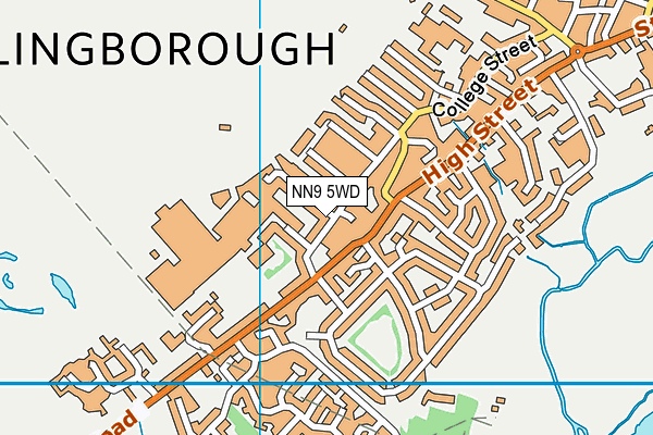 NN9 5WD map - OS VectorMap District (Ordnance Survey)