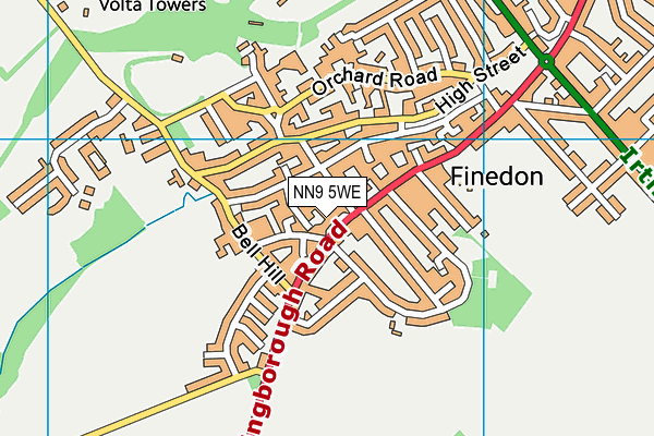 NN9 5WE map - OS VectorMap District (Ordnance Survey) NN9 5WE map - OS VectorMap District (Ordnance Survey)