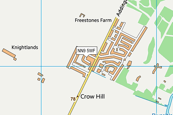 NN9 5WF map - OS VectorMap District (Ordnance Survey) NN9 5WF map - OS VectorMap District (Ordnance Survey)