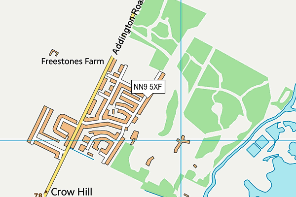 NN9 5XF map - OS VectorMap District (Ordnance Survey) NN9 5XF map - OS VectorMap District (Ordnance Survey)