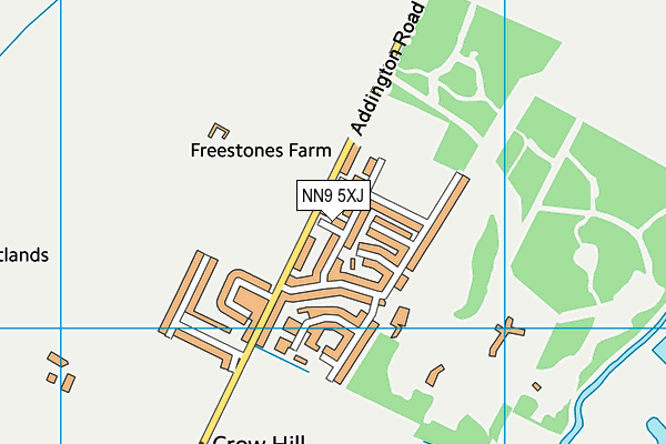 NN9 5XJ map - OS VectorMap District (Ordnance Survey) NN9 5XJ map - OS VectorMap District (Ordnance Survey)