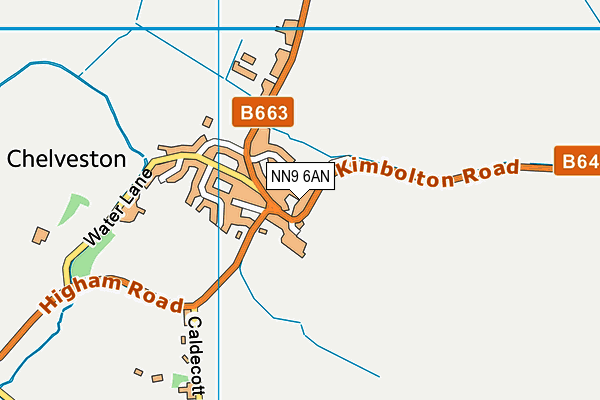 NN9 6AN map - OS VectorMap District (Ordnance Survey)