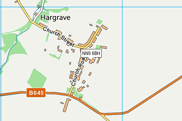 NN9 6BH map - OS VectorMap District (Ordnance Survey)