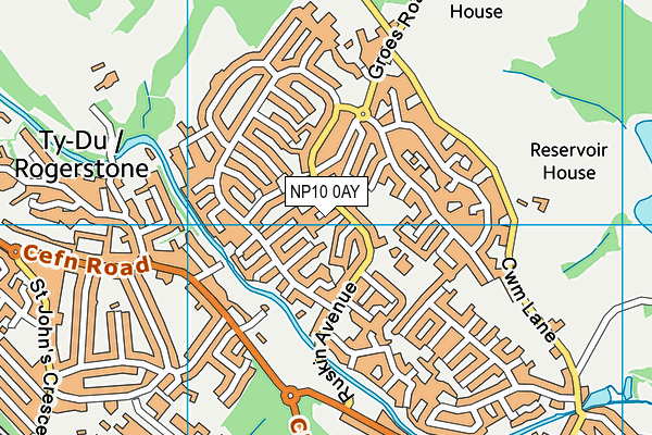 NP10 0AY map - OS VectorMap District (Ordnance Survey) NP10 0AY map - OS VectorMap District (Ordnance Survey)