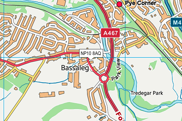 NP10 8AQ map - OS VectorMap District (Ordnance Survey) NP10 8AQ map - OS VectorMap District (Ordnance Survey)
