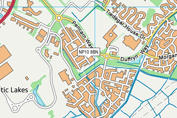 NP10 8BN map - OS VectorMap District (Ordnance Survey) NP10 8BN map - OS VectorMap District (Ordnance Survey)