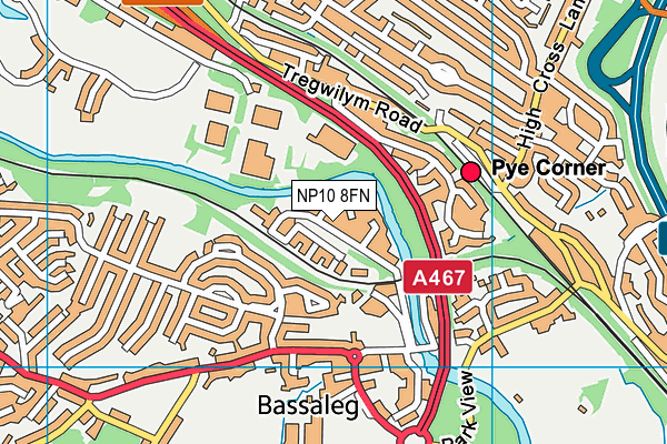 NP10 8FN map - OS VectorMap District (Ordnance Survey) NP10 8FN map - OS VectorMap District (Ordnance Survey)