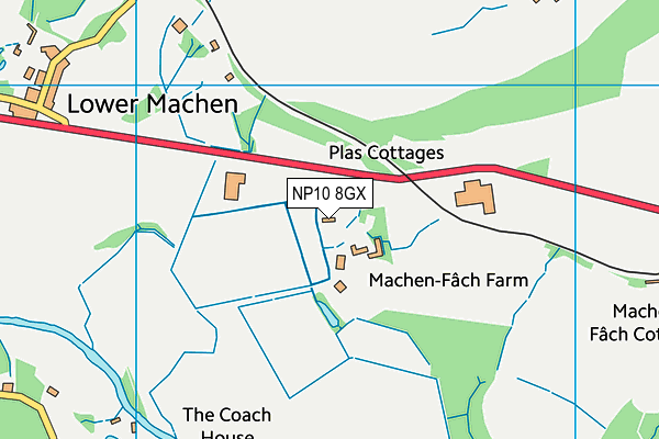 NP10 8GX map - OS VectorMap District (Ordnance Survey) NP10 8GX map - OS VectorMap District (Ordnance Survey)