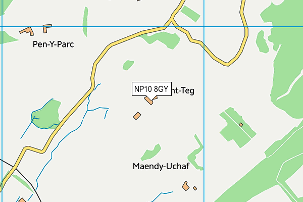 NP10 8GY map - OS VectorMap District (Ordnance Survey) NP10 8GY map - OS VectorMap District (Ordnance Survey)