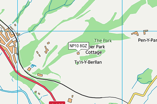 NP10 8GZ map - OS VectorMap District (Ordnance Survey) NP10 8GZ map - OS VectorMap District (Ordnance Survey)