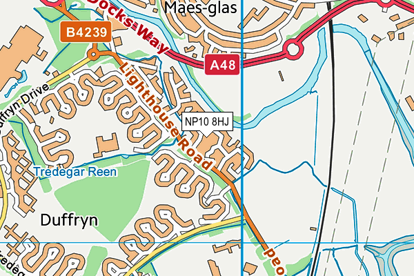 NP10 8HJ map - OS VectorMap District (Ordnance Survey) NP10 8HJ map - OS VectorMap District (Ordnance Survey)