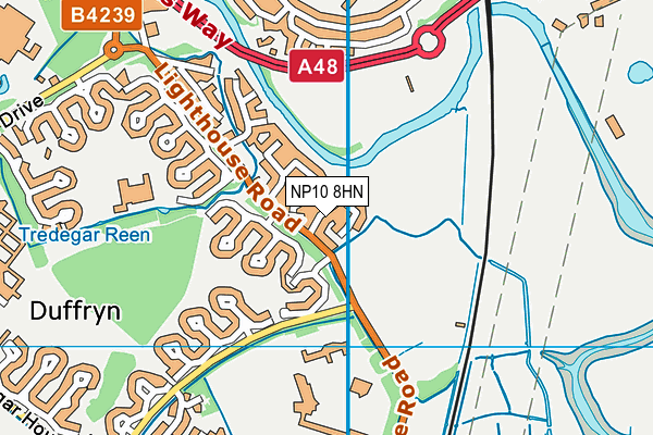 NP10 8HN map - OS VectorMap District (Ordnance Survey) NP10 8HN map - OS VectorMap District (Ordnance Survey)