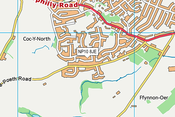 NP10 8JE map - OS VectorMap District (Ordnance Survey)