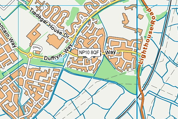 NP10 8QF map - OS VectorMap District (Ordnance Survey) NP10 8QF map - OS VectorMap District (Ordnance Survey)