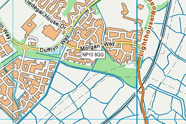 NP10 8QG map - OS VectorMap District (Ordnance Survey) NP10 8QG map - OS VectorMap District (Ordnance Survey)