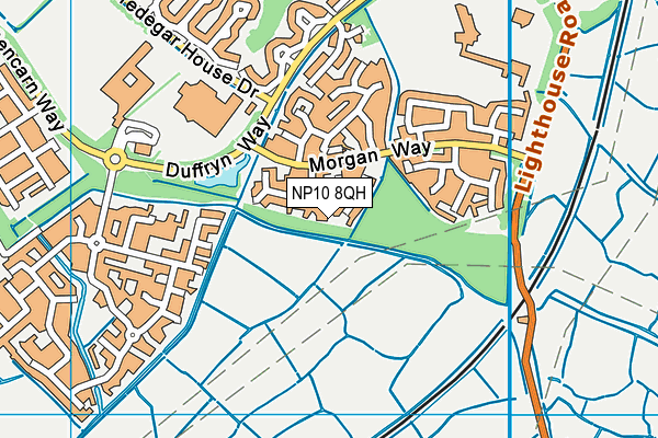 NP10 8QH map - OS VectorMap District (Ordnance Survey) NP10 8QH map - OS VectorMap District (Ordnance Survey)