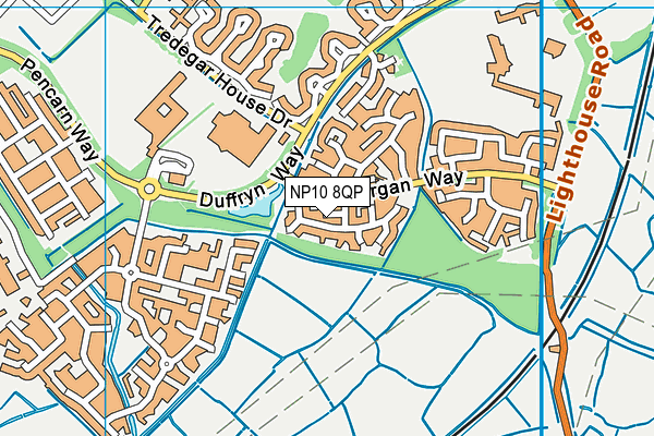 NP10 8QP map - OS VectorMap District (Ordnance Survey) NP10 8QP map - OS VectorMap District (Ordnance Survey)