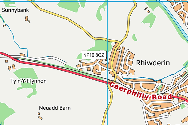 NP10 8QZ map - OS VectorMap District (Ordnance Survey)