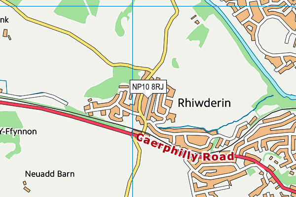 NP10 8RJ map - OS VectorMap District (Ordnance Survey)