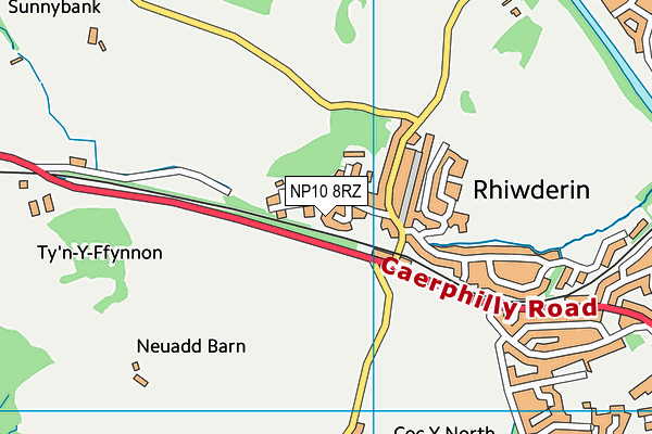 NP10 8RZ map - OS VectorMap District (Ordnance Survey) NP10 8RZ map - OS VectorMap District (Ordnance Survey)