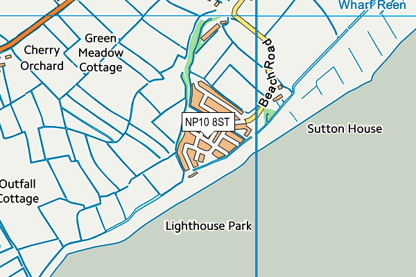NP10 8ST map - OS VectorMap District (Ordnance Survey) NP10 8ST map - OS VectorMap District (Ordnance Survey)