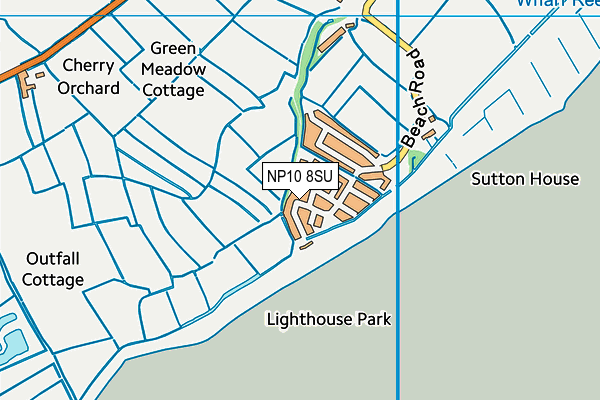 NP10 8SU map - OS VectorMap District (Ordnance Survey) NP10 8SU map - OS VectorMap District (Ordnance Survey)