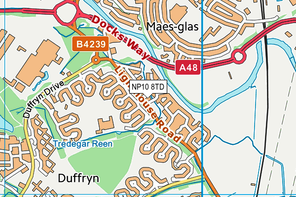 NP10 8TD map - OS VectorMap District (Ordnance Survey) NP10 8TD map - OS VectorMap District (Ordnance Survey)
