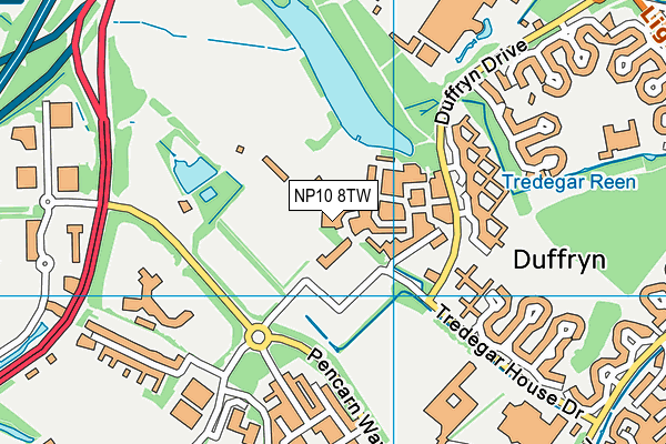 NP10 8TW map - OS VectorMap District (Ordnance Survey) NP10 8TW map - OS VectorMap District (Ordnance Survey)